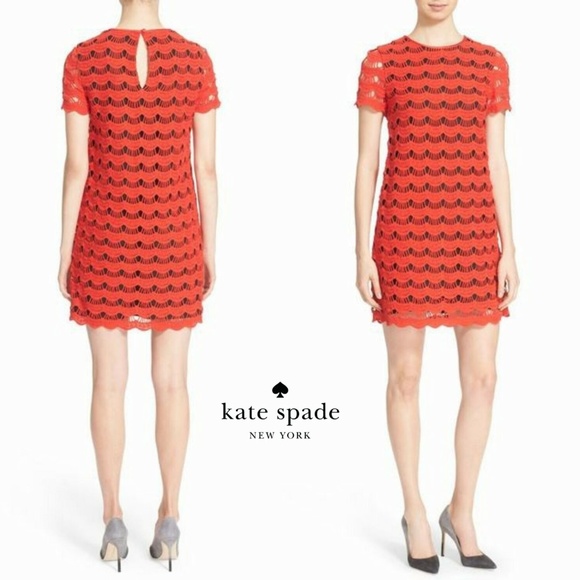 kate spade Dresses & Skirts - Kate Spade Crochet Overlay Lace Dress HW6451